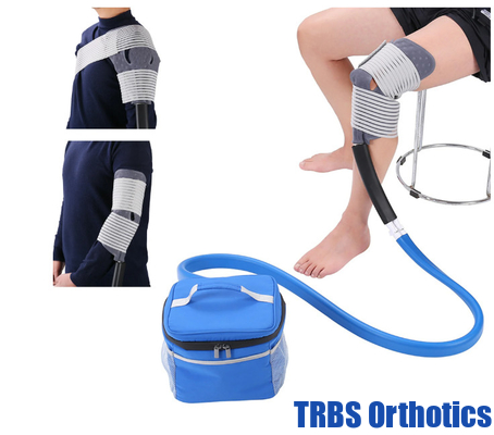 نظام العلاج البارد نظام آلة الثلج لعلاج جراحة الركبة ACL - مضخة هادئة، مجموعة مرنة، محمولة، آلة ثلج الركبة، مثالية للإصابات الرياضية، آلام الركبة، التوتر والصلابة، التشنج المزود